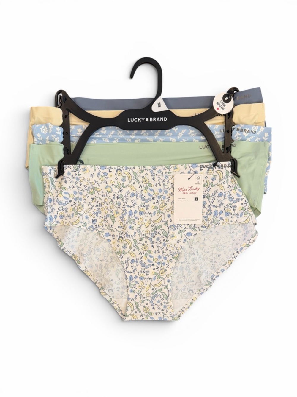Lucky Brand Floral & Pastel Hipster 5-Pack Panties NWT